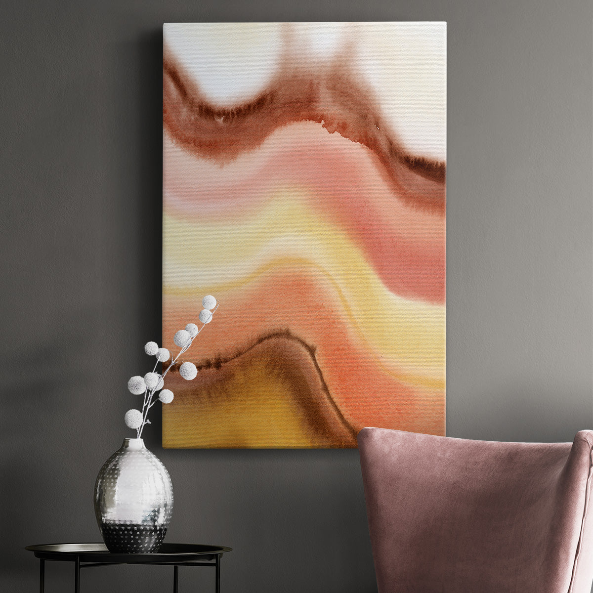 Warm Sediment II Premium Gallery Wrapped Canvas - Ready to Hang