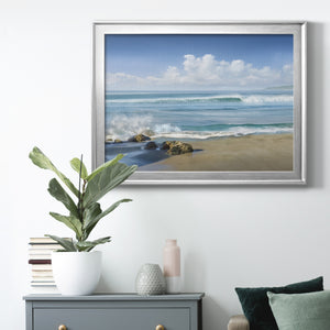 Sweeping Blue Premium Classic Framed Canvas - Ready to Hang