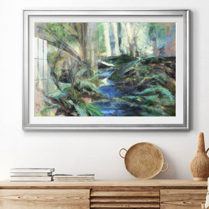 Rambling Blues - Modern Framed Art Print