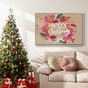 Crafty Christmas Collection A - Framed Gallery Wrapped Canvas in Floating Frame