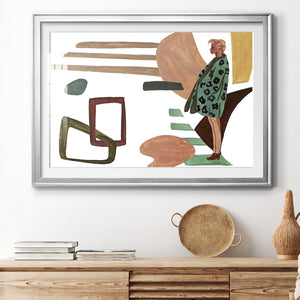 Vintage Vibes V - Modern Framed Art Print