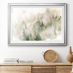 Misty Mountain Sides - Modern Framed Art Print