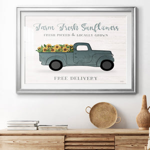 Farmers Market Truck - Modern Framed Art Print