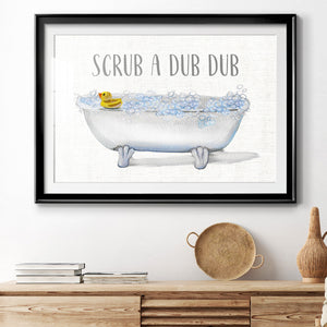 Scrub A Dub - Modern Framed Art Print