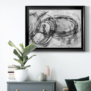 Infinity Rings II - Modern Framed Canvas Print