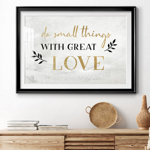 Small Things Gold - Modern Framed Art Print