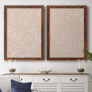 Matisse Pieces III - Barnwood Framed Canvas Set
