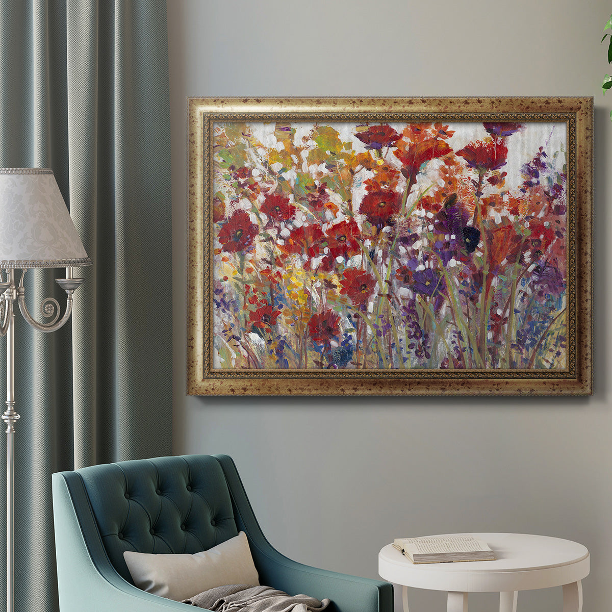 Variety of Flowers I Premium Framed Canvas- Ready to Hang