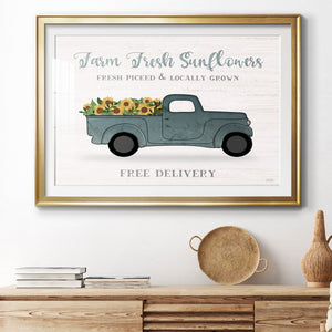 Farmers Market Truck - Modern Framed Art Print