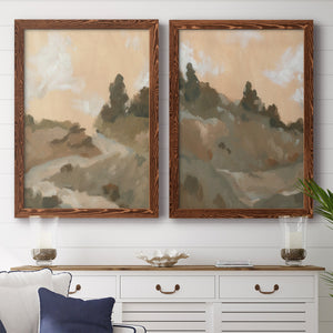 Hillside Walking Path I - Barnwood Framed Canvas Set