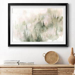 Misty Mountain Sides - Modern Framed Art Print