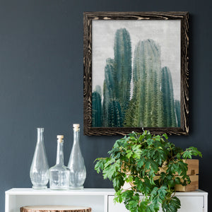 Aruba Cacti II - Premium Canvas Framed in Barnwood - Ready to Hang