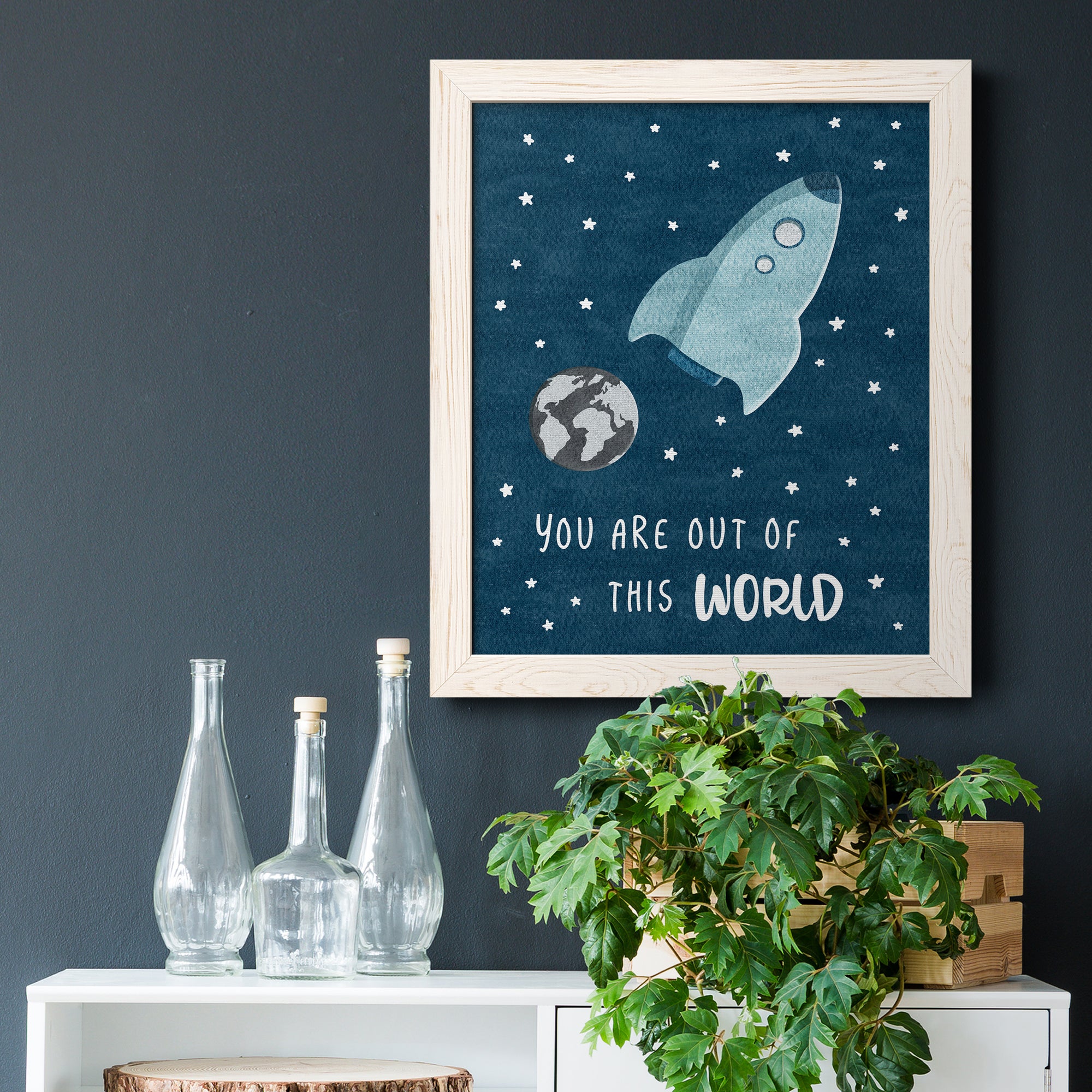Out of This World - Premium Canvas Framed in Barnwood - Ready to Hang