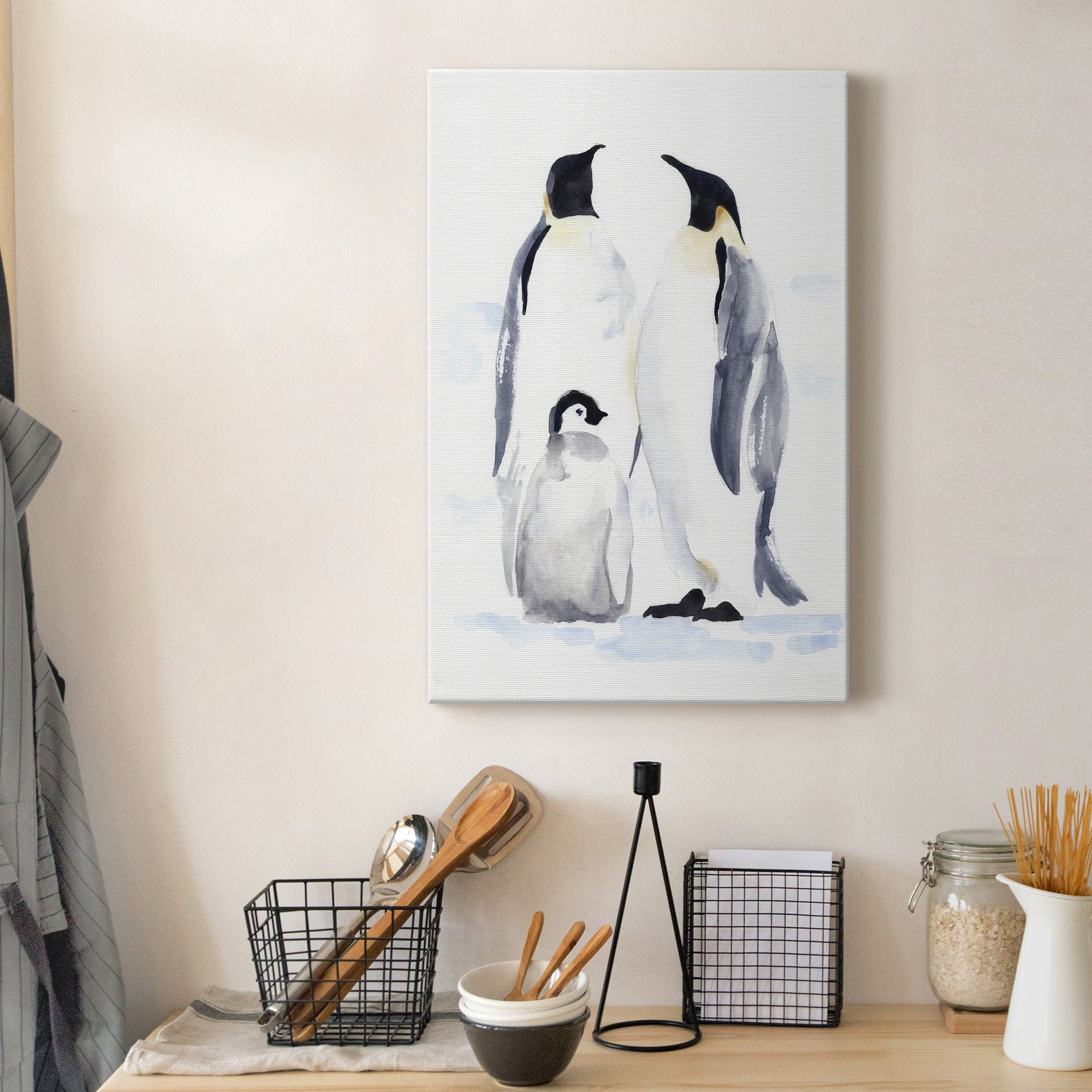 Emperor Penguins II Premium Gallery Wrapped Canvas - Ready to Hang