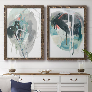 Stone Aperture I - Barnwood Framed Canvas Set