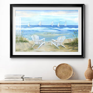 Seaside Escape - Modern Framed Art Print