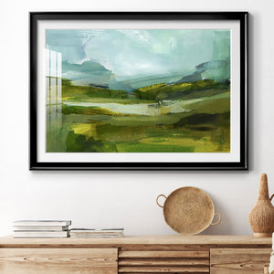 Emerald View III - Modern Framed Art Print