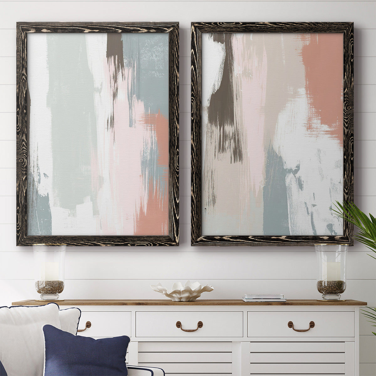 Sandstone Peel III - Premium Framed Canvas 2 Piece Set - Ready to Hang