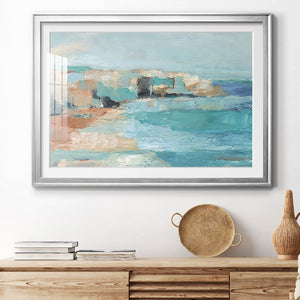 Turquoise Cliff Wall I Premium Framed Print - Ready to Hang