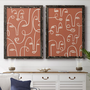 Connected Expressions I - Barnwood Framed Canvas Set