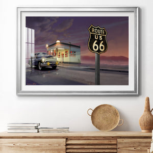 Route 66 - Modern Framed Art Print