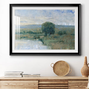 Riverbank Impression II - Modern Framed Art Print