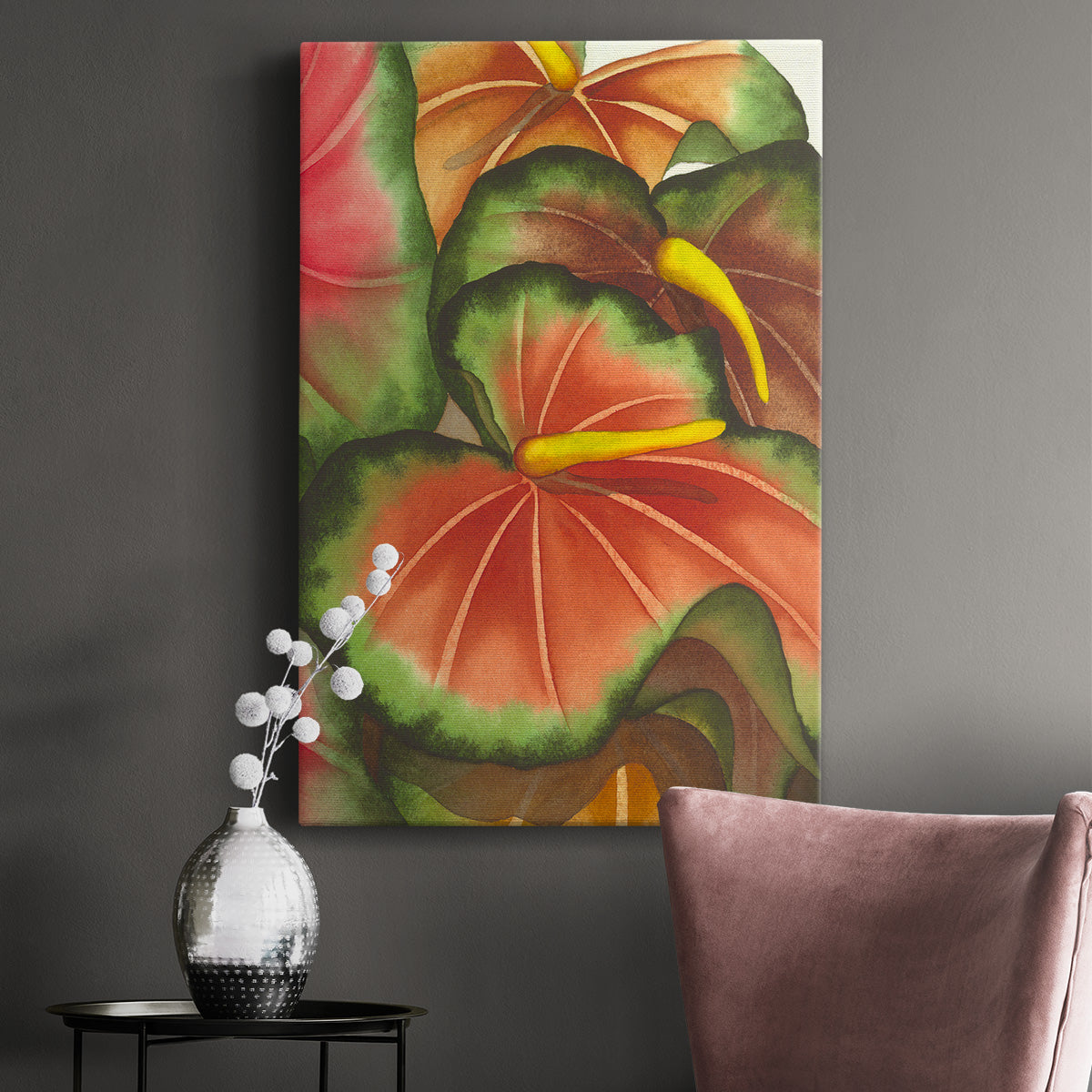 Anthuria II Premium Gallery Wrapped Canvas - Ready to Hang