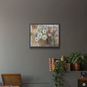 45359,floral arrangement,vintage vases,white roses,colorful flowers,interior decor,traditional setting,elegant atmosphere,rustic charm,art,home decoration,decorative art,still life,painting,wall art,nature,blossoms,handcrafted,textures,serenity,warmth,floral decor,home accessories,interior design,room decoration,botanical,aesthetics,creativity,tranquility,visual art,flowers,art prints,gallery wall,unique design,classic style,ornamental vases,bloom arrangement,Re-stickable,Plants & Flowers