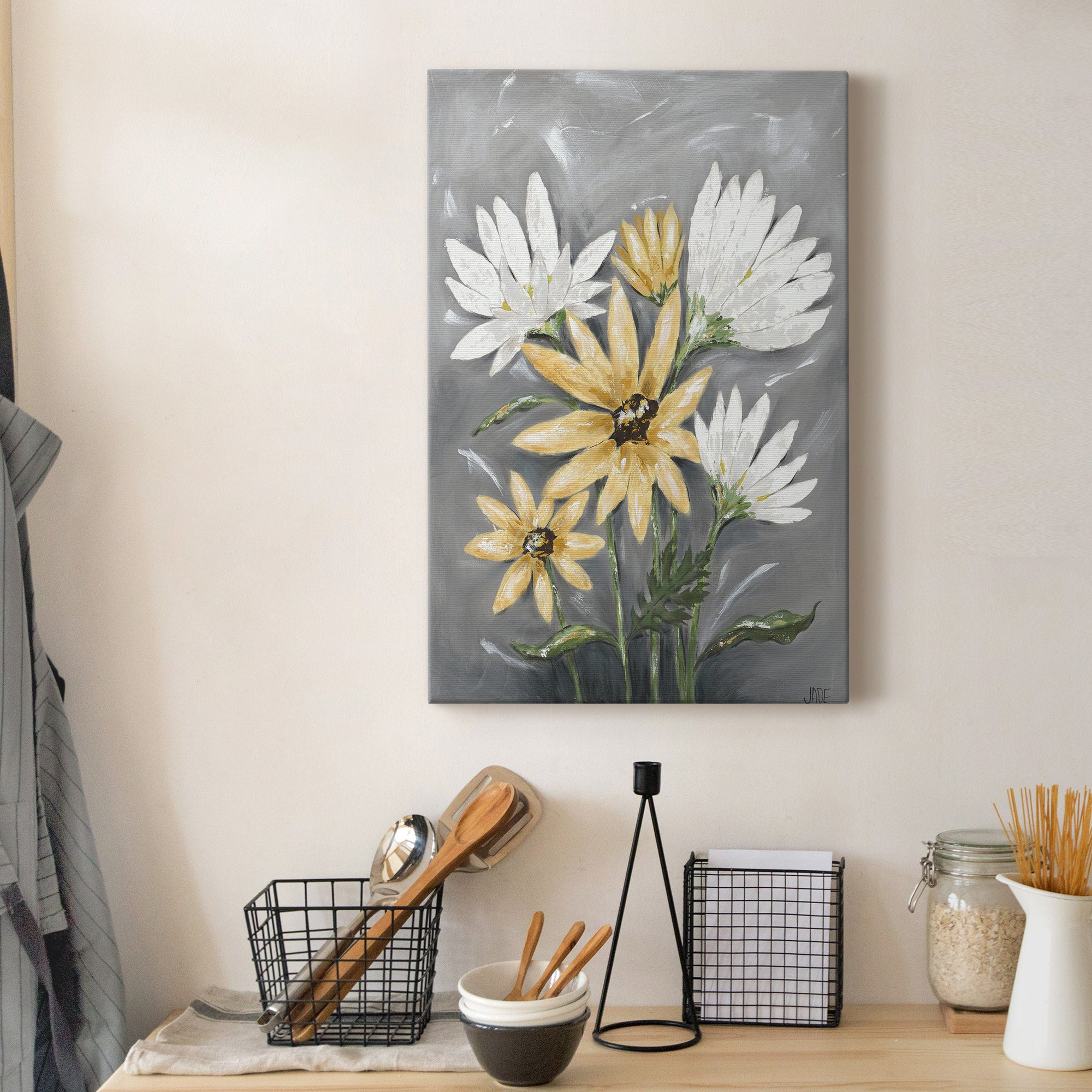 Summer Daisies I Premium Gallery Wrapped Canvas - Ready to Hang
