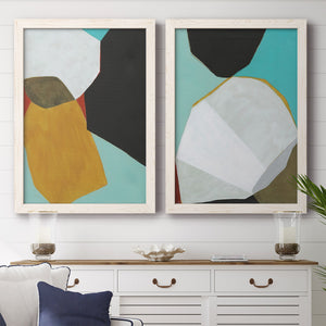 Graphica I - Barnwood Framed Canvas Set