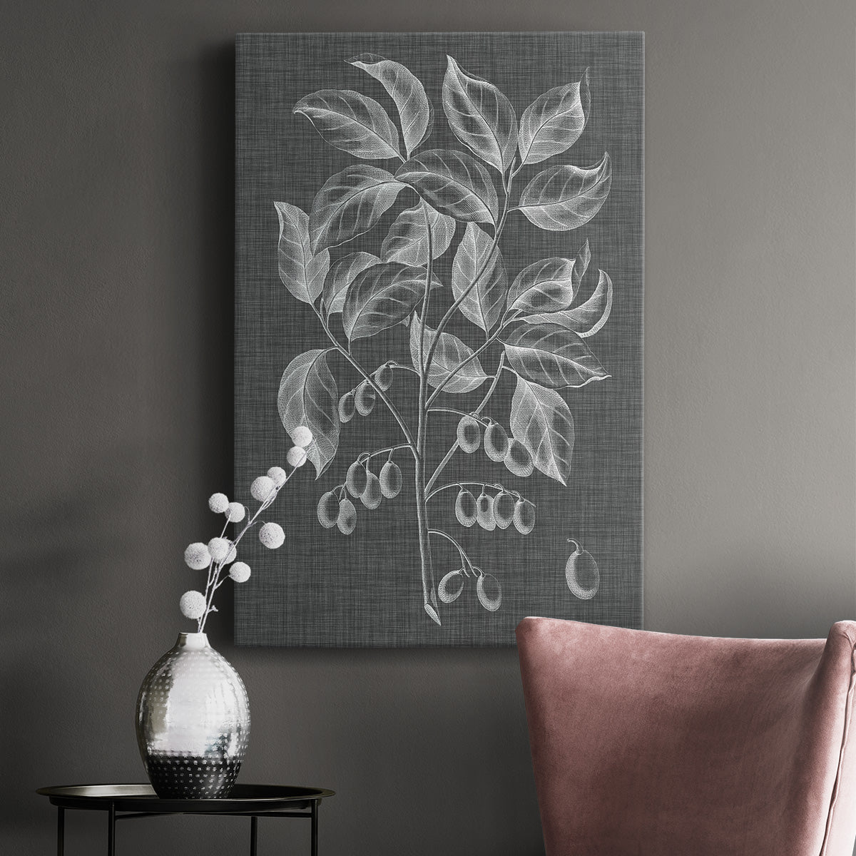 Graphic Foliage V Premium Gallery Wrapped Canvas - Ready to Hang