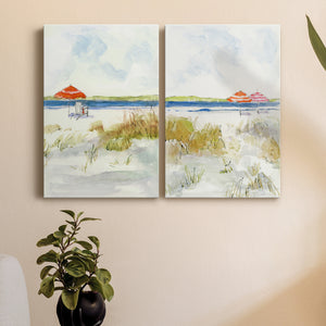 Sketchy Beach I Premium Gallery Wrapped Canvas - Ready to Hang