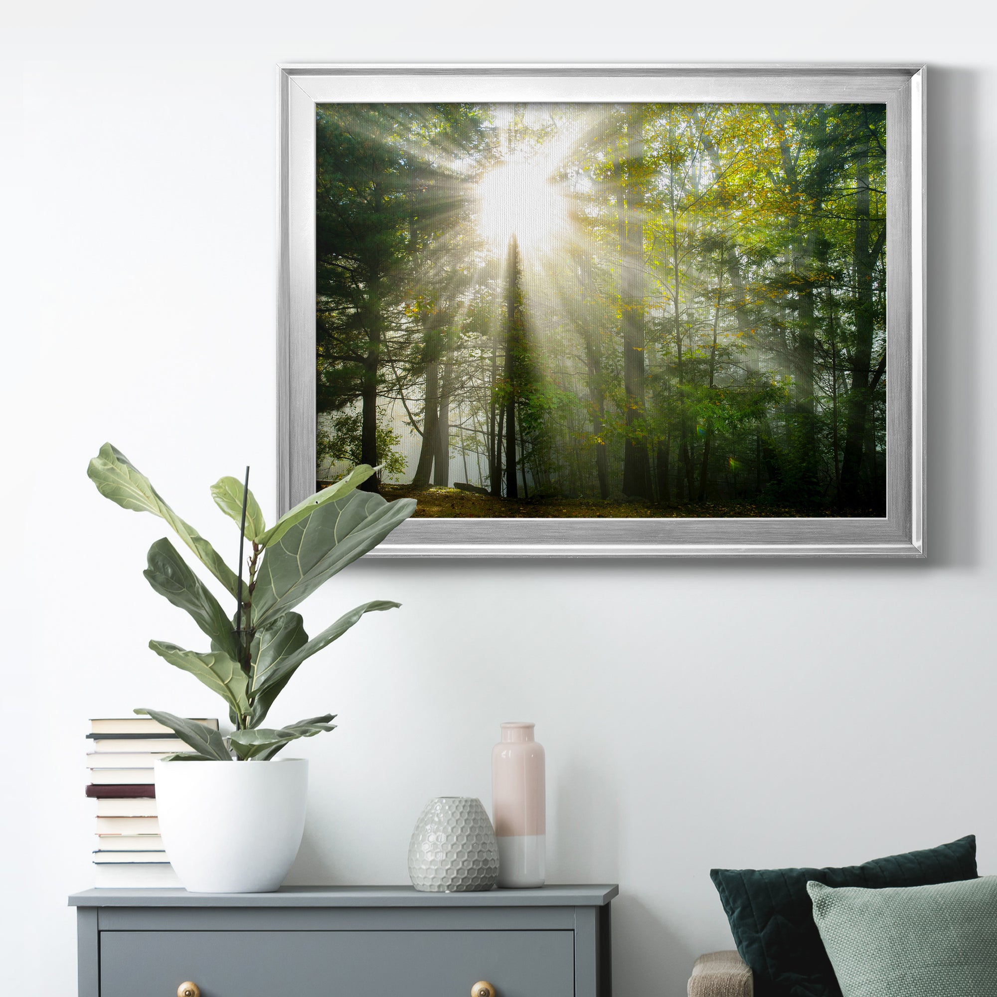 Light and Trees II Premium Classic Framed Canvas - Ready to Hang