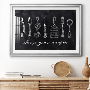 Choose Your Weapon - Modern Framed Art Print