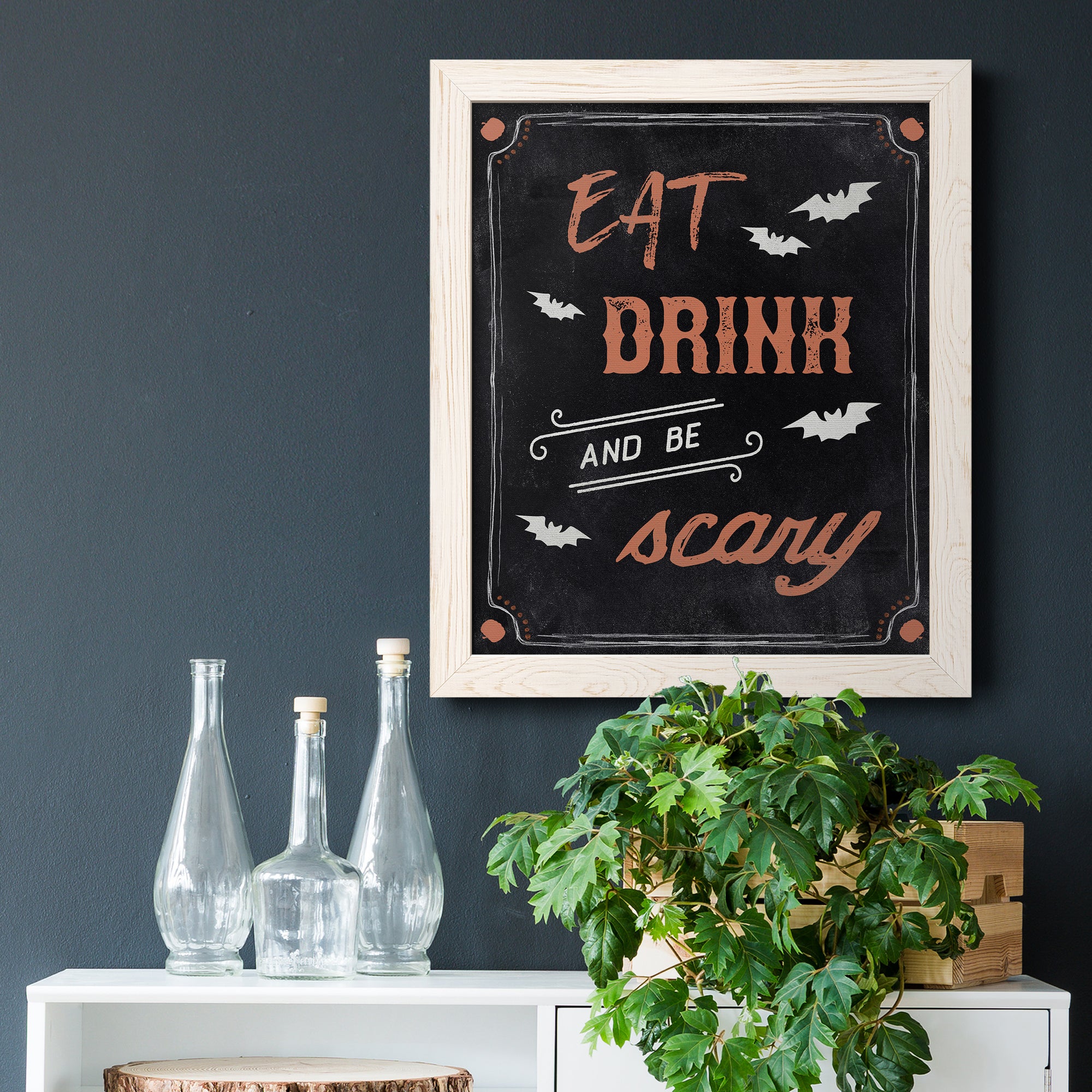 Be Scary - Premium Canvas Framed in Barnwood - Ready to Hang