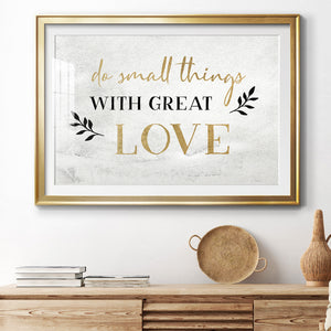Small Things Gold - Modern Framed Art Print