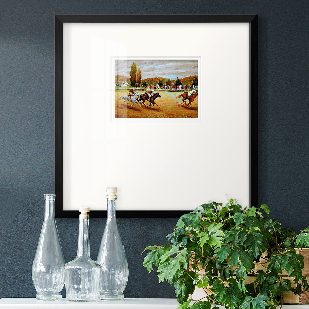 Day at the Races VI Premium Framed Print Double Matboard