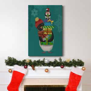 Christmas Penguin Gifts - Gallery Wrapped Canvas