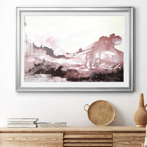 Pink Scenery - Modern Framed Art Print