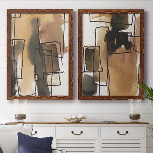 Retro Vibe III - Barnwood Framed Canvas Set