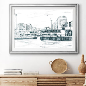 Ferryboats III - Modern Framed Art Print