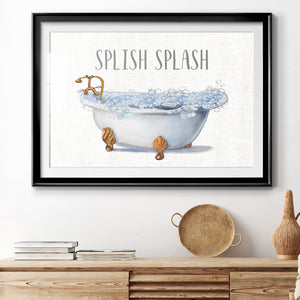 Splish Splash - Modern Framed Art Print