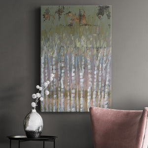 Pastel Birchline II Premium Gallery Wrapped Canvas - Ready to Hang