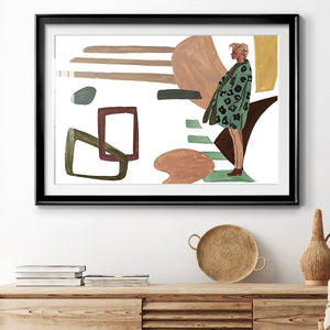 Vintage Vibes V - Modern Framed Art Print