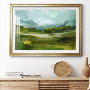 Emerald View III - Modern Framed Art Print