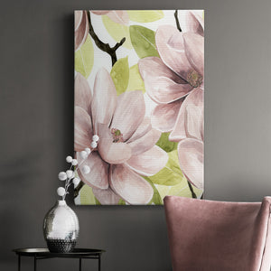 Blush Magnolia I Premium Gallery Wrapped Canvas - Ready to Hang
