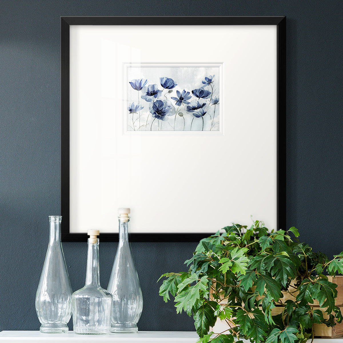 Indigo Spring Awakening Premium Framed Print Double Matboard