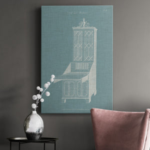 Hepplewhite Desk & Bookcase IV - Canvas Art Print