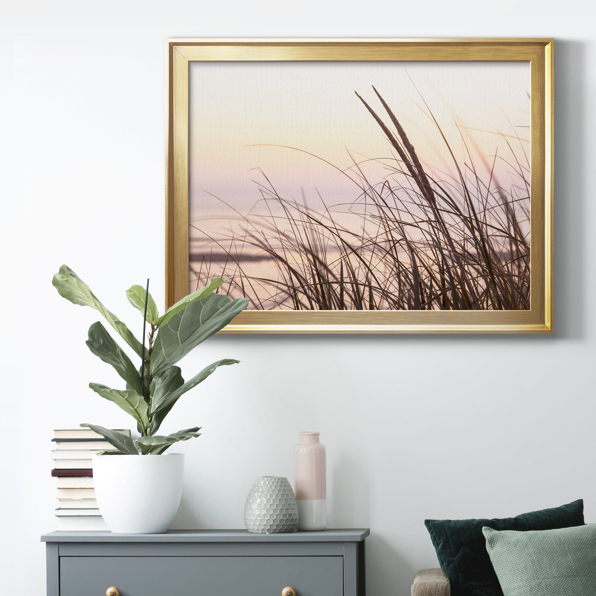 Cape Dune Morning Premium Classic Framed Canvas - Ready to Hang