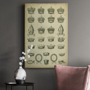 Heraldic Crowns & Coronets IV Premium Gallery Wrapped Canvas - Ready to Hang